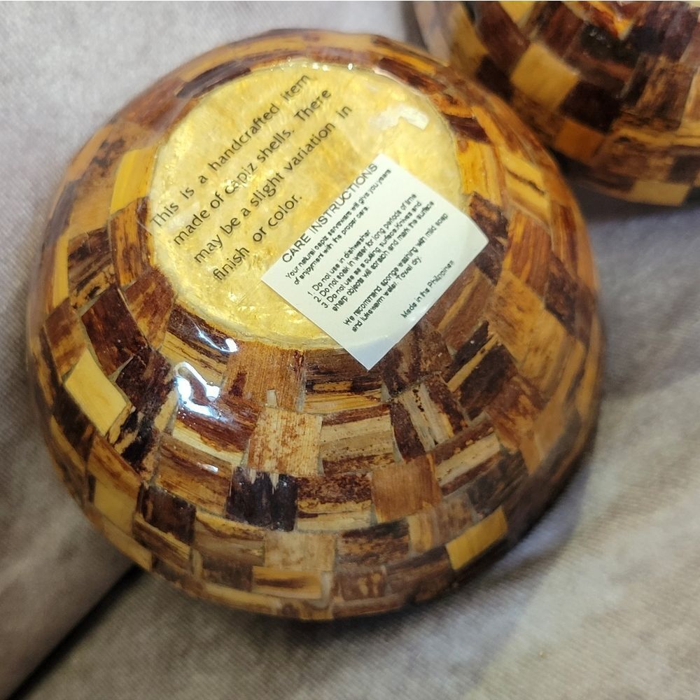 Capiz Shell Bowls - Picture 2 of 12